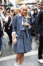 RITA ORA Arrives at Kiss FM Studios in London 11/05/2015