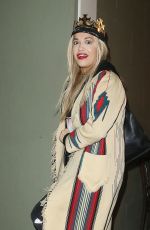 RITA ORA Celebrates Her 25th Birthday in London 11/26/2015