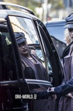 RITA ORA Leaves Grand Hyatt Hotel in Berlin 11/12/2015