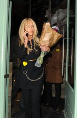 RITA ORA Leaves Sexy Fish Restaurant in London 11/24/2015