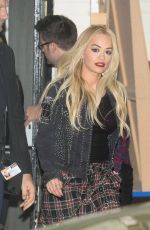 RITA ORA Leaves The X Factor Studios in London 11/29/2015