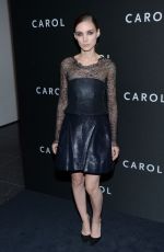 ROONEY MARA at Carol Premiere in New York 11/16/2015