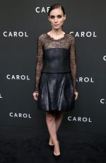 ROONEY MARA at Carol Premiere in New York 11/16/2015