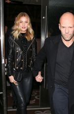 ROSIE HUNTINGTON-WHITELEY at Palm Restaurant in Beverly Hills 11/17/2015
