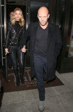 ROSIE HUNTINGTON-WHITELEY at Palm Restaurant in Beverly Hills 11/17/2015