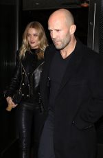 ROSIE HUNTINGTON-WHITELEY at Palm Restaurant in Beverly Hills 11/17/2015