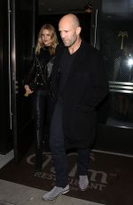 ROSIE HUNTINGTON-WHITELEY at Palm Restaurant in Beverly Hills 11/17/2015