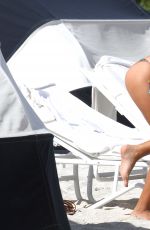 SANDRA KUBICKA in Bikini at a Beach in Miami 11/04/2015