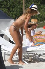 SANDRA KUBICKA in Bikini at a Beach in Miami 11/04/2015