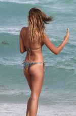 SANDRA KUBICKA in Bikini at a Beach in Miami 11/04/2015