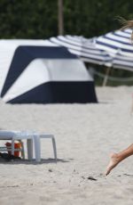 SANDRA KUBICKA in Bikini at a Beach in Miami 11/04/2015