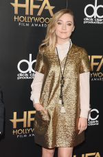 SAOIRSE RONAN at 2015 Hollywood Film Awards in Beverly Hills 11/01/2015