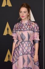 SAOIRSE RONAN at 7th Annual Governors Awards in Hollywood 11/14/2015
