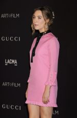 SAOIRSE RONAN at LACMA 2015 Art+Film Gala Honoring James Turrell and Alejandro G Inarritu in Los Angeles 11/07/2015