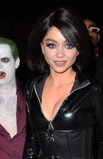 SARAH HYLAND at Just Jared Halloween Party in Hollywood 10/31/2015
