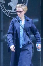 SCARLETT JOHANSSON Leavs an Office Building in New York 11/13/2015