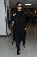 SELENA GOMEZ at Heathrow Airport in London 11/12/2015