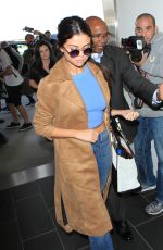 SELENA GOMEZ at Los Angeles International Airport 11/24/15