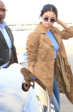 SELENA GOMEZ at Los Angeles International Airport 11/24/15