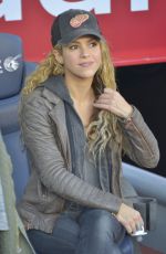 SHAKIRA at FC Barcelona Match at Camp Nou 11/28/2015