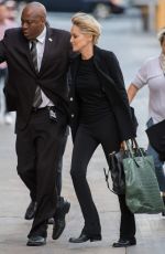 SHARON STONE Arrives at Jimmy Kimmel Live in Los Angeles 11/03/2015