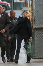 SHARON STONE Arrives at Jimmy Kimmel Live in Los Angeles 11/03/2015