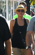 SHARON STONE at Her Hotel with Friends Having Lunch in Miami 11/08/2015