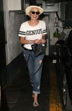 SHARON STONE Leaves a Nails Salon in Beverly Hills 10/31/2012