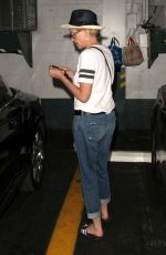 SHARON STONE Leaves a Nails Salon in Beverly Hills 10/31/2012