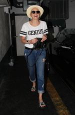 SHARON STONE Leaves a Nails Salon in Beverly Hills 10/31/2012