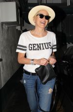 SHARON STONE Leaves a Nails Salon in Beverly Hills 10/31/2012