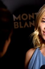 SIENNA MILLER at 24th Montblanc De La Culture Arts Patronage Award Honoring Peter M. Brant in New York 11/10/2015