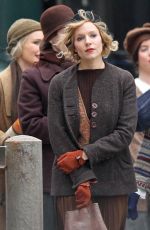 SIENNA MILLER on the Set of Live by Night Movie in Boston 11/23/2015