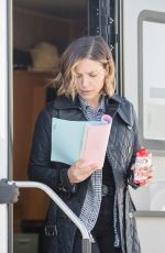 SOPHIA BUSH on the Set of Chicago P.D. in Chicago 11/19/2015