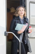 SOPHIA BUSH on the Set of Chicago P.D. in Chicago 11/19/2015