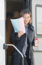 SOPHIA BUSH on the Set of Chicago P.D. in Chicago 11/19/2015