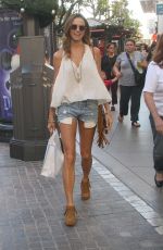 STACY KIEBLER un Cut off Out Shopping in West Hollywood 11/21/2015