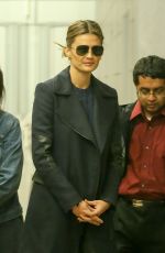 STANA KATIC Leaves Good Morning America Studios 11/10/2015
