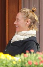 UMA THURMAN Out for Lunch at Da Silvano Restaurant 11/09/2015