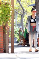 VANESSA and STELLA HUDGENS at Aroma Coffee & Tea in Los Angeles 11/06/2015