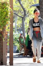 VANESSA and STELLA HUDGENS at Aroma Coffee & Tea in Los Angeles 11/06/2015