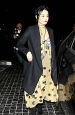 VANESSA HUDGENS Leaves Cecconi
