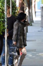 VANESSA HUDGENS Outside Sunset Marquis Hotel in Los Angeles 11/19/2015