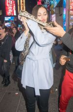 VICTORIA JUSTICE and MADISON REED Holds a Snake Out in New York 11/19/2015