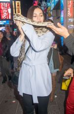 VICTORIA JUSTICE and MADISON REED Holds a Snake Out in New York 11/19/2015