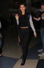 VICTORIA JUSTICE at LAX Airport in Los Angeles 11/12/2015