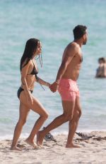ZOE KRAVITZ in Bikini at a Beach in Miami  11/12/2015