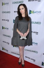 ZOE LISTER-JONES at Consumed Los Angeles Premiere at Laemmle Music Hall in Beverly Hills 11/11/2015