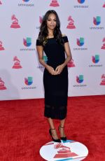 ZOE SALDANA at 2015 Latin Grammy Awards in Las Vegas 11/18/2015