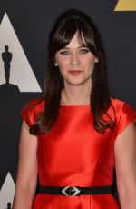 ZOOEY DESCHANEL at 7th Annual Governors Awards in Hollywood 11/14/2015